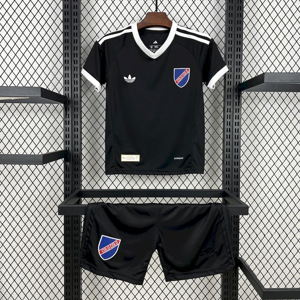 Colo Colo 2025/26 Anniversary Black Kids Kit - FutStore