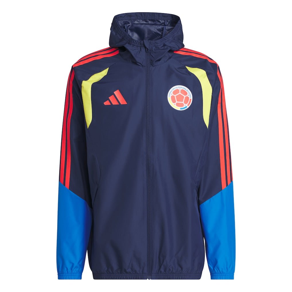 Colombia World Cup 2026 Tiro All Weather Full - Zip Jacket - Navy - FutStore