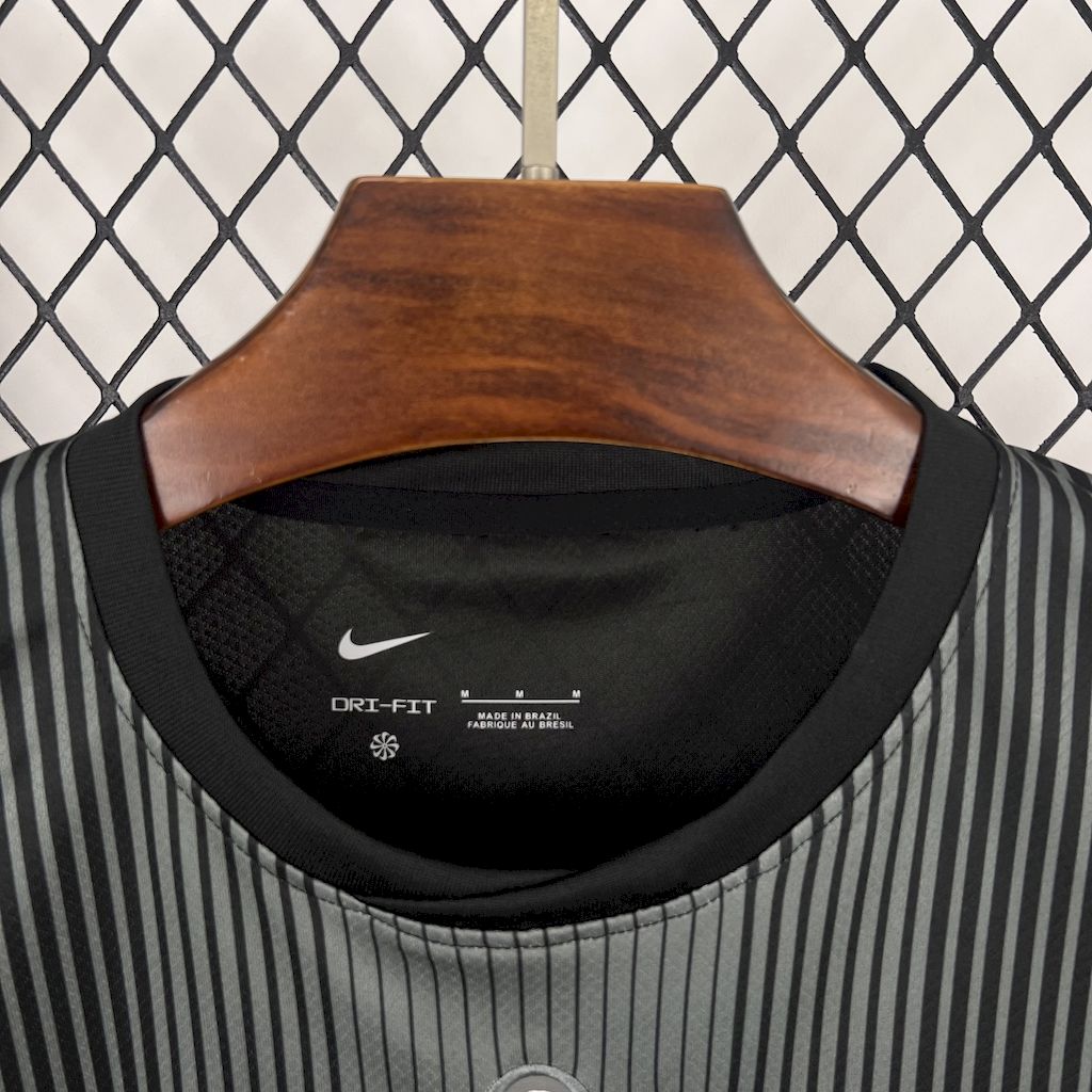 Corinthians 2025/26 Black goalkeeper Jersey - FutStore