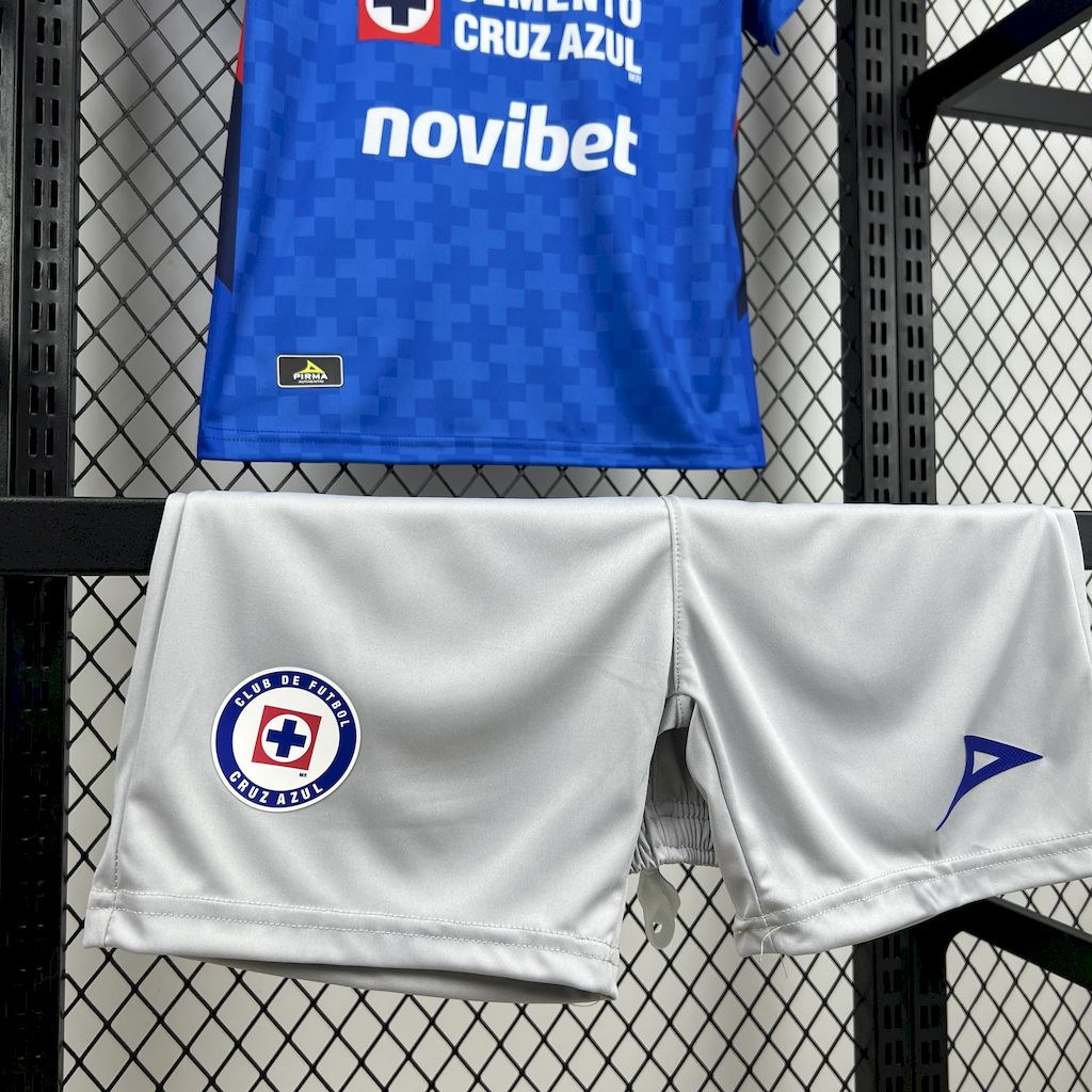 Cruz Azul 2025/26 home Kids Kit - FutStore