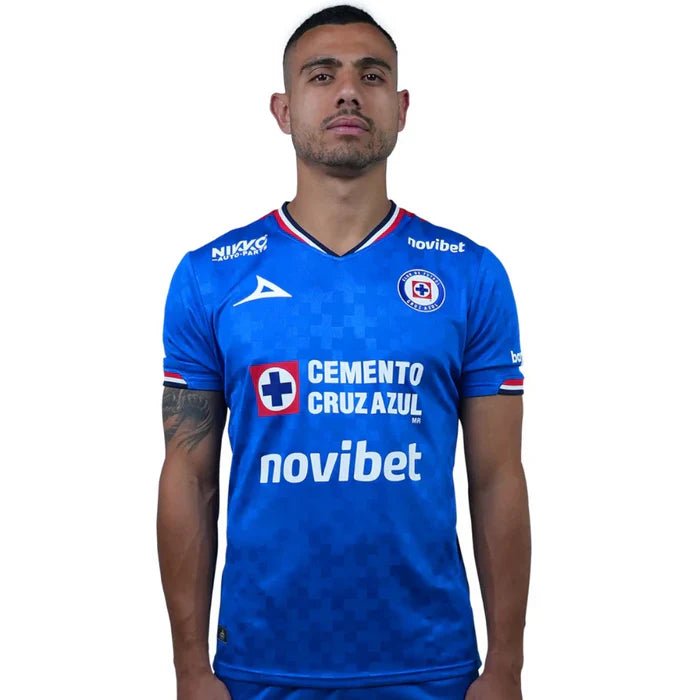 Cruz Azul Home Fan Jersey 2025/26 w/ Champions 9 + BBVA 25/26 - FutStore