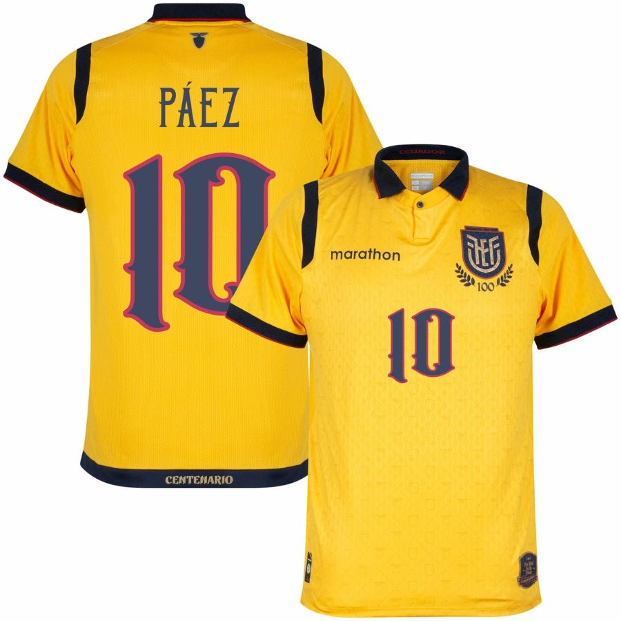 Ecuador Centenary Home Paez 10 Fan Jersey 2025/26 - FutStore