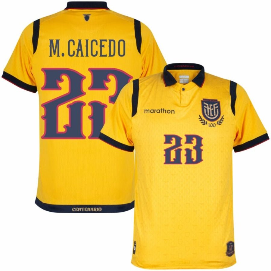 Ecuador M. Caicedo 23 Home Fan Jersey 2024/25 - FutStore