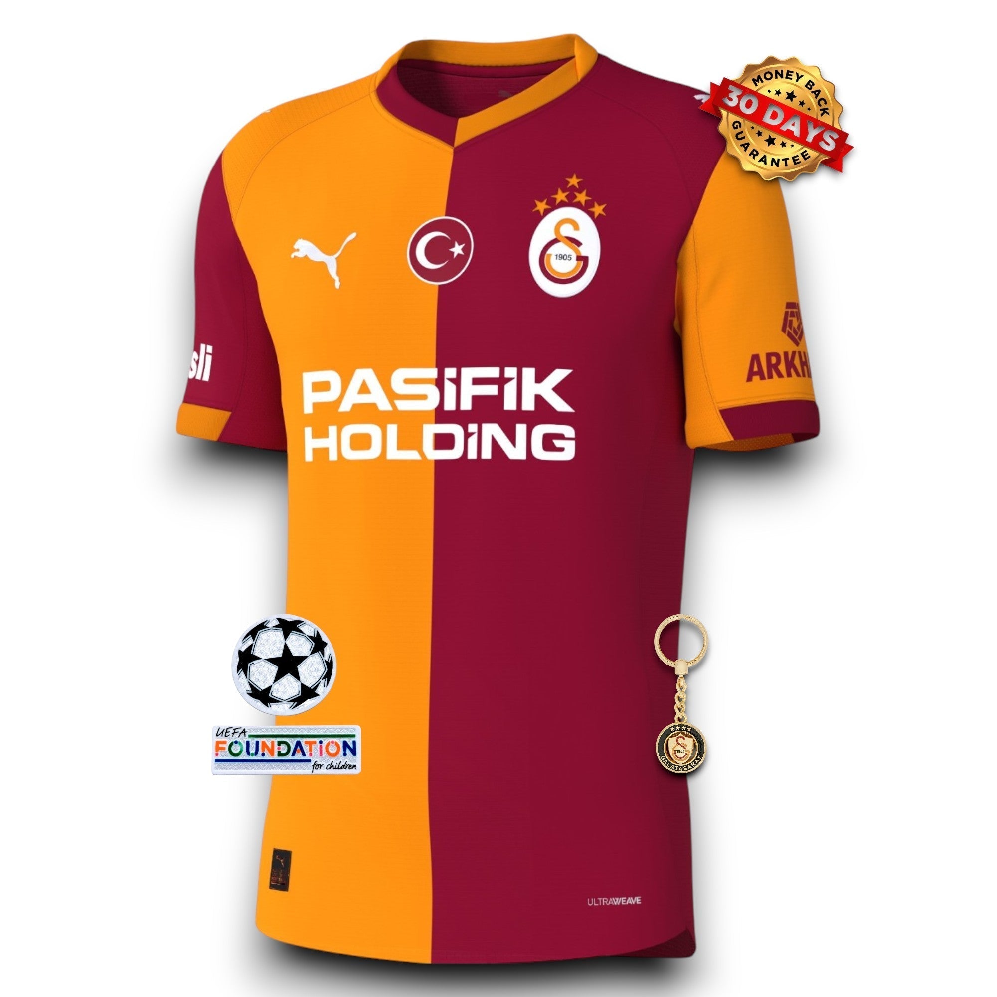 Galatasaray Home Jersey 2025/26 - With Sponsors - FutStore
