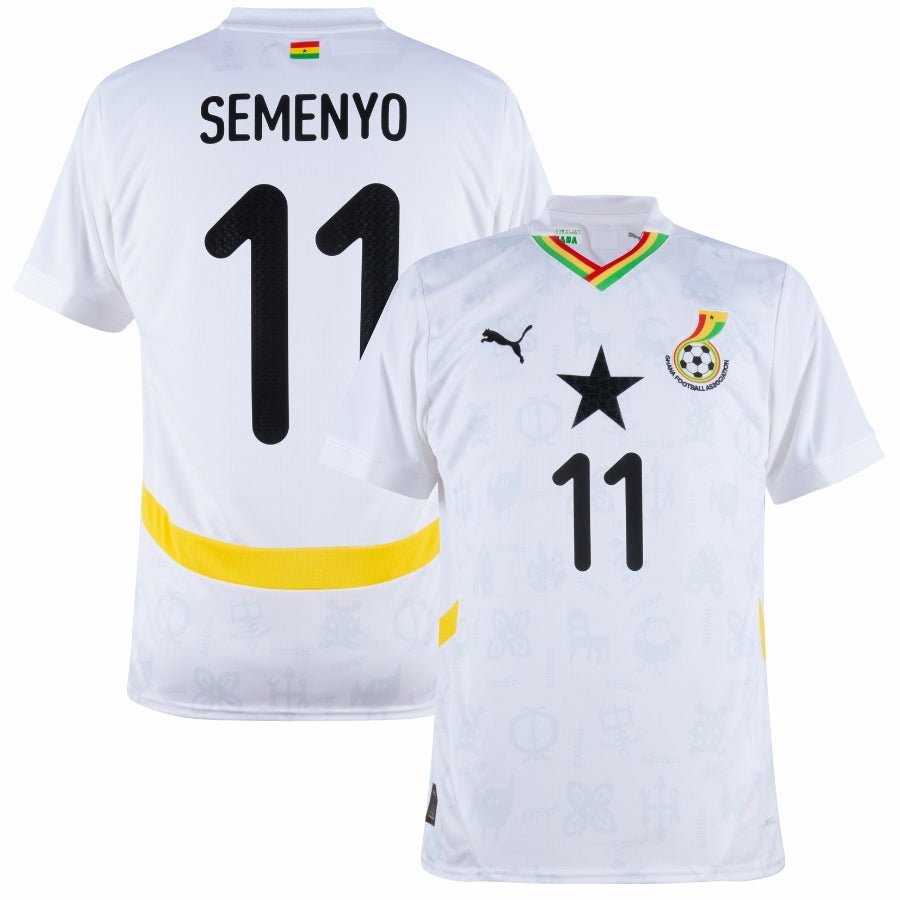 Ghana Semenyo 11 Home Fan Jersey 2025/26 - FutStore