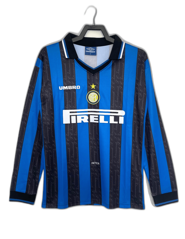 Inter Milan 97/98 I Home Jersey - Long Sleeve Retro Version - FutStore