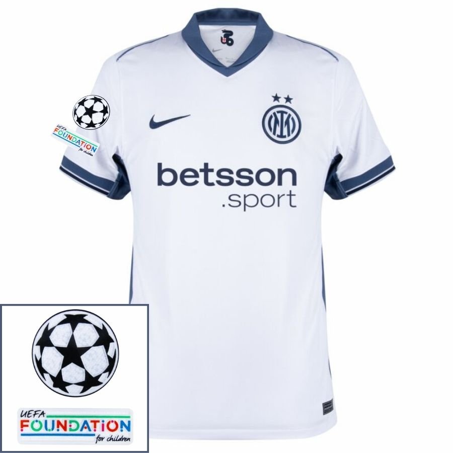 Inter Milan Away 2024/25 Patches UCL UEFA Foundation (Official Printing) - FutStore
