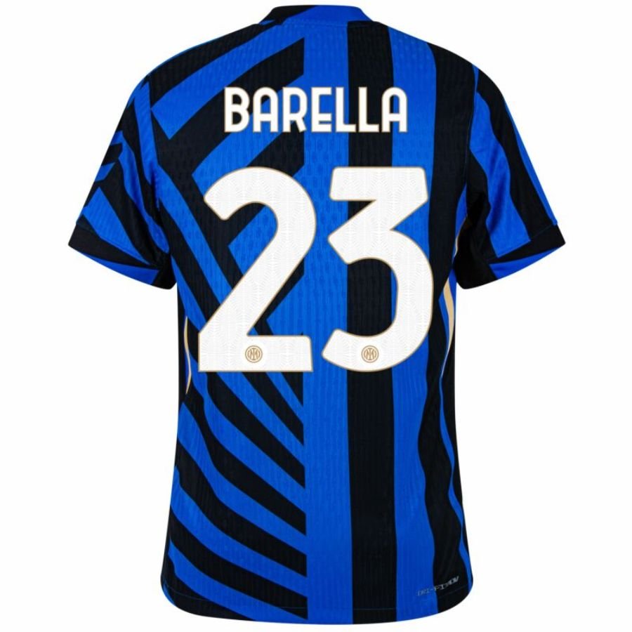 Inter Milan Barella 23 Home 2024/25 Patches UCL UEFA Foundation (Official Printing) - FutStore
