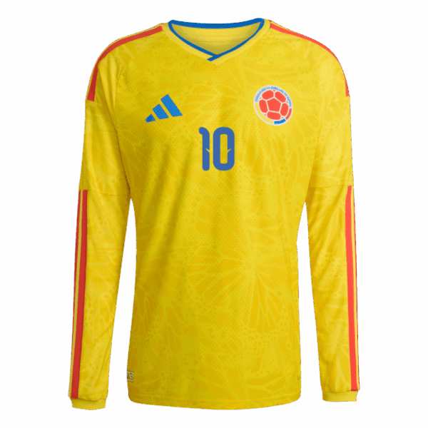 James Rodriguez Long Sleeve Colombia Home - Fan Version World Cup 2026 - FutStore