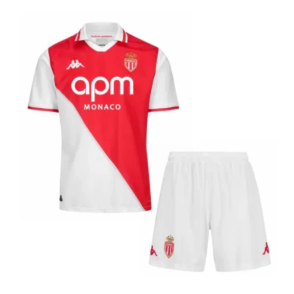Kids AS Monaco Home Jersey 2024/25 - FutStore