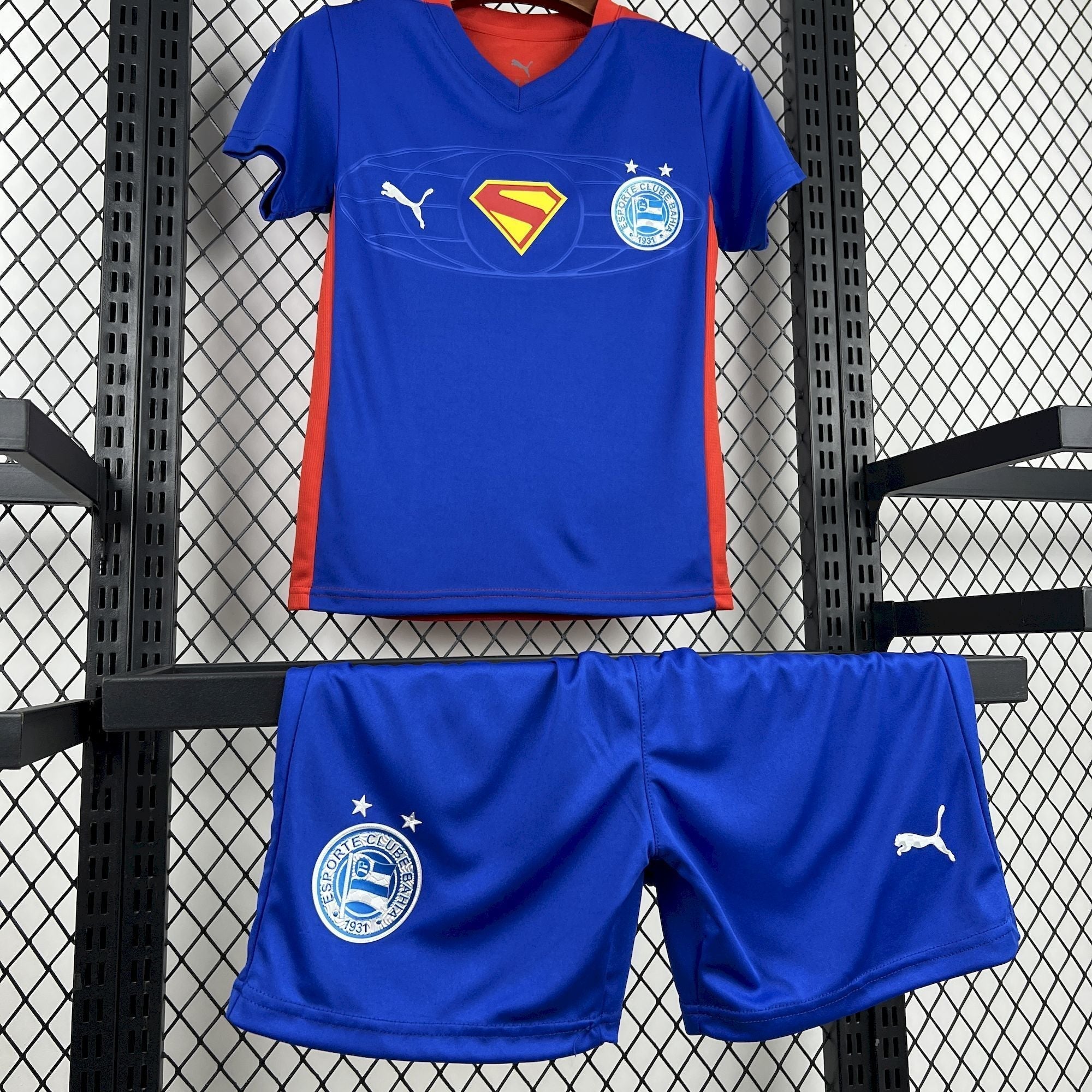 Kids Bahia 2025/26 Superman Collaboration Kit Infantil - FutStore