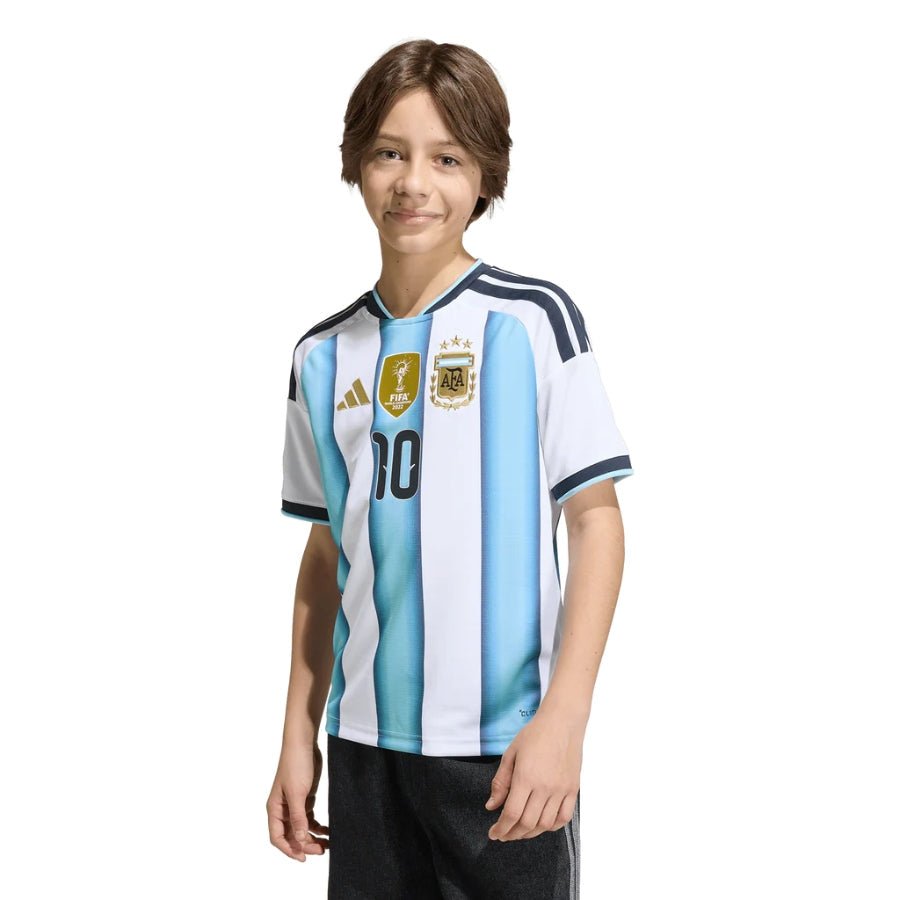Kids Kit Argentina Home Messi 10 Fan Jersey Shirt 2026 World Cup - FutStore