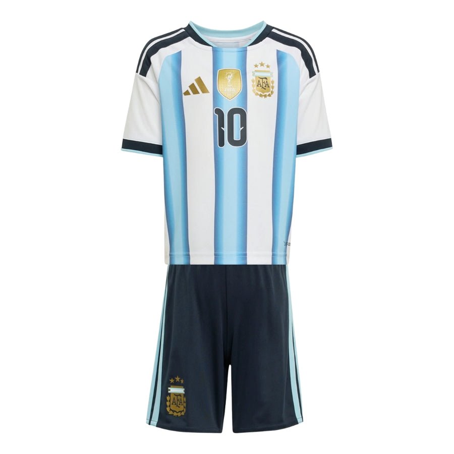 Kids Kit Argentina Home Messi 10 Fan Jersey Shirt 2026 World Cup - FutStore