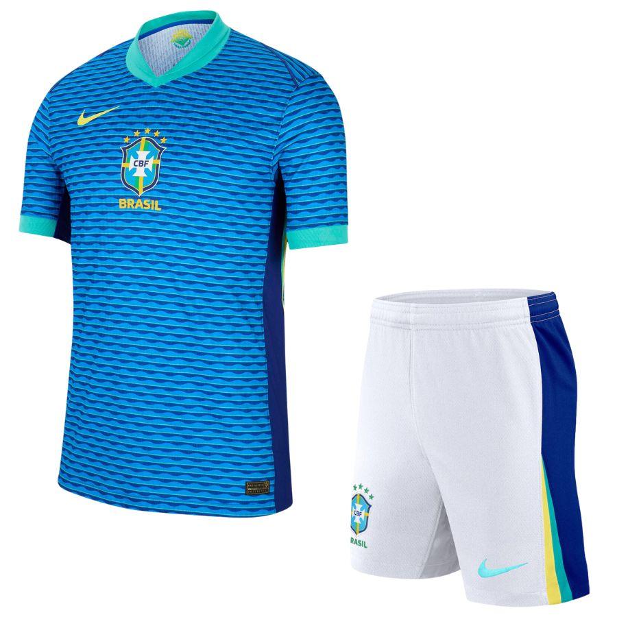 Kids KIT Brazil Away Jersey 2024/25 - FutStore