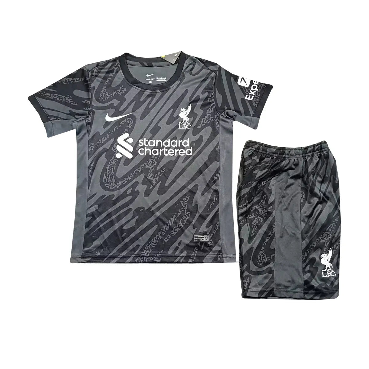 Kids Liverpool Goalkeeper Black Jersey 2024/25 - FutStore