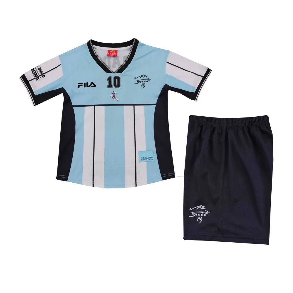 Kids Retro Argentina Maradona Jersey 2001 - FutStore