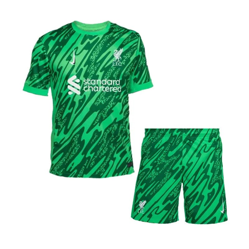 Kit Kids Liverpool Goalkeeper Green Jersey 2024/25 - FutStore