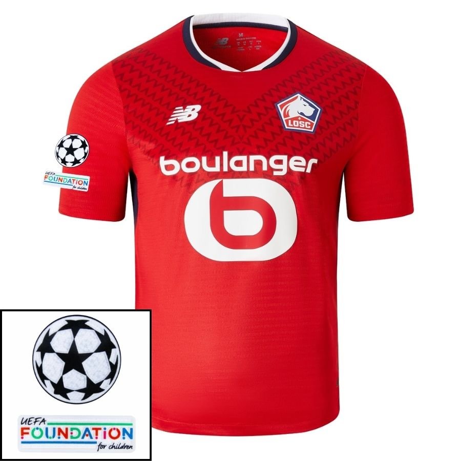 Lille Home 2024/25 Patches UCL UEFA Foundation (Official Printing) - FutStore