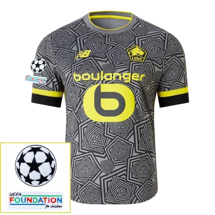 Lille Third 2024/25 Patches UCL UEFA Foundation (Official Printing) - FutStore