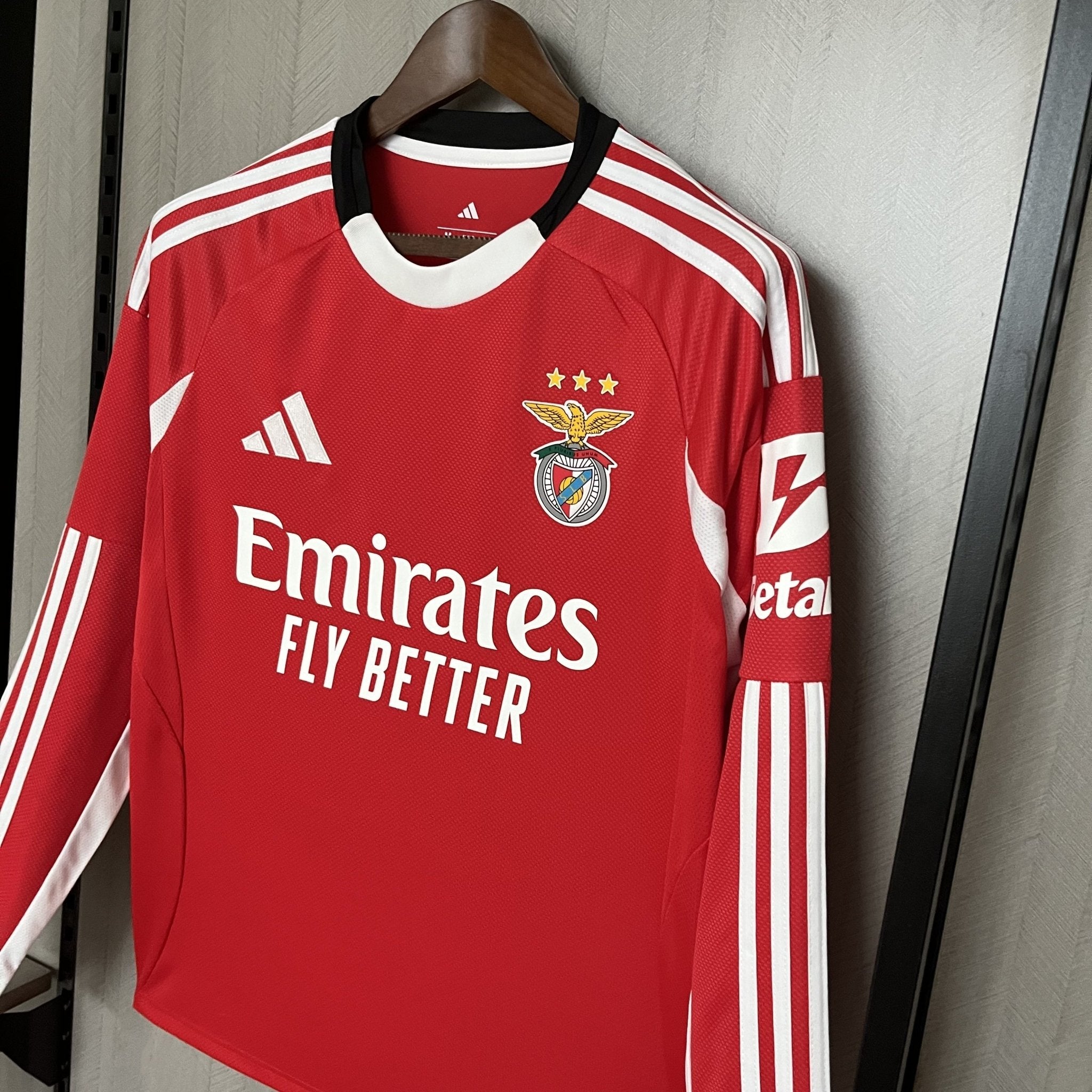 Long Sleeve 2025/26 Benfica Home Jersey - FutStore