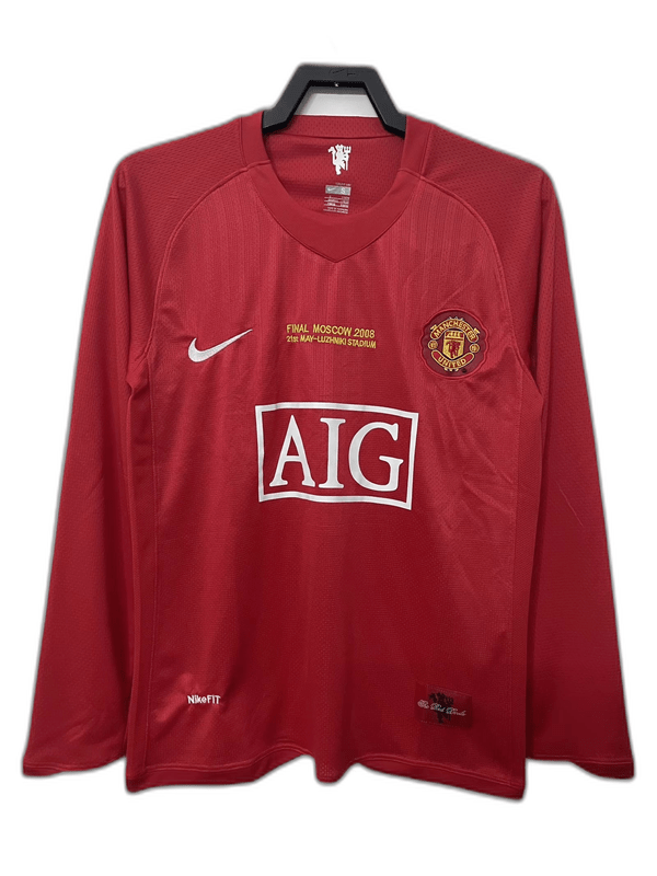 Manchester United 07/08 I Home Jersey - Long Sleeve Retro Version - FutStore