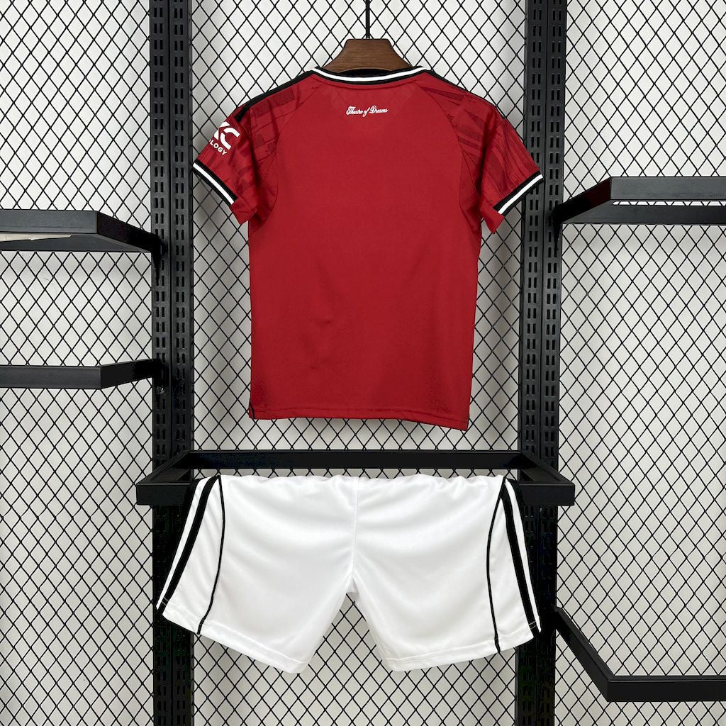 Manchester United 2025/26 Home Kids Kit - FutStore