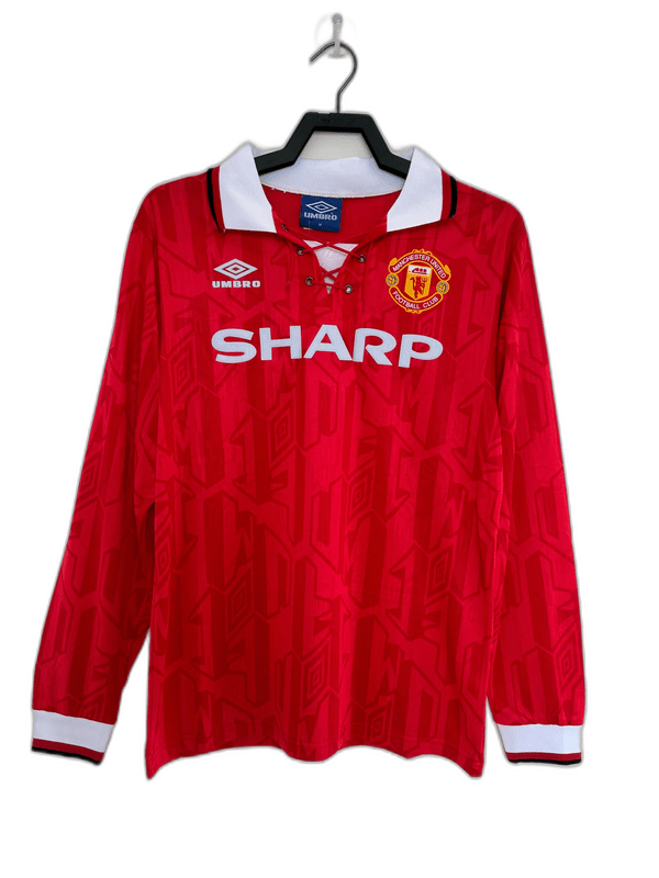 Manchester United 92/94 I Home Jersey - Long Sleeve Retro Version - FutStore