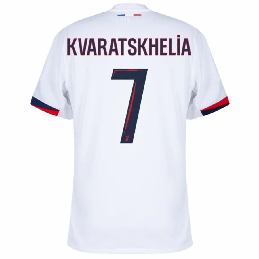 Paris Saint - Germain Kvaratskhelia 7 Fan Jersey Away 2024/25 Patches UCL UEFA Foundation (Official Printing) - FutStore