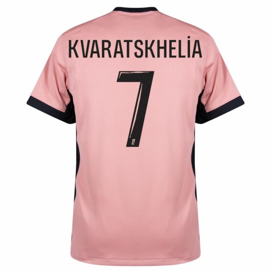 Paris Saint - Germain Kvaratskhelia 7 Fan Jersey Third Jordan 2023/24 Patches UCL UEFA Foundation (Official Printing) - FutStore