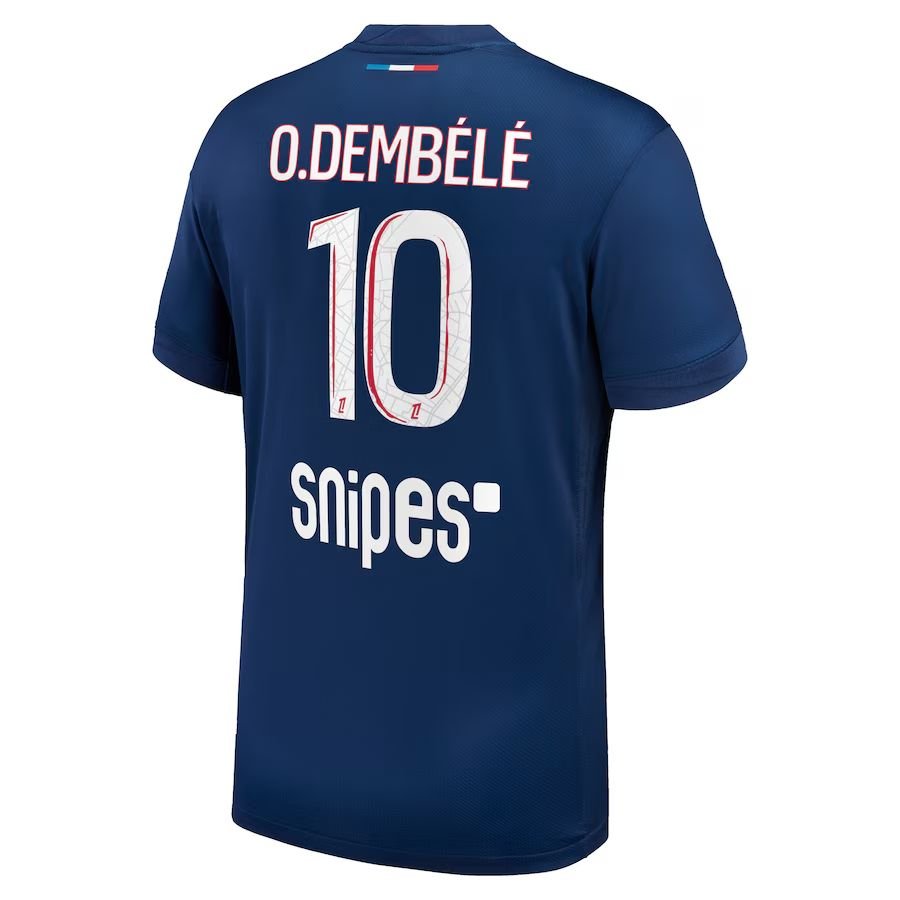 Paris Saint - Germain O.DEMBELE 10 Fan Jersey Home 2024/25 Patches UCL UEFA Foundation (Official Printing) - FutStore