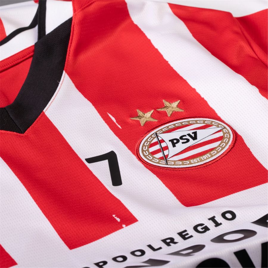 PSV Eindhoven Fan Jersey Home 2024/25 Patches UCL UEFA Foundation (Official Printing) - FutStore