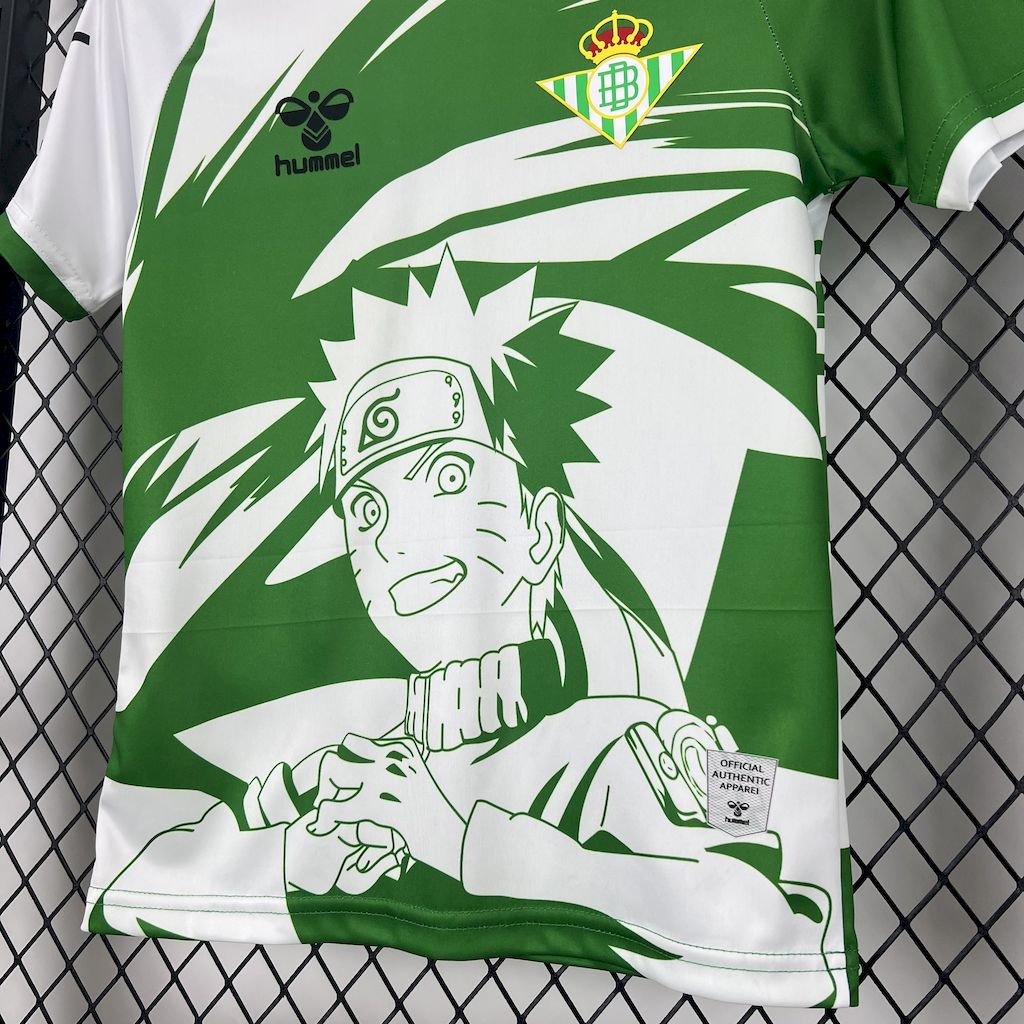 Real Betis 2025/26 Hummel x Limited - edition Naruto Kids Kit - FutStore