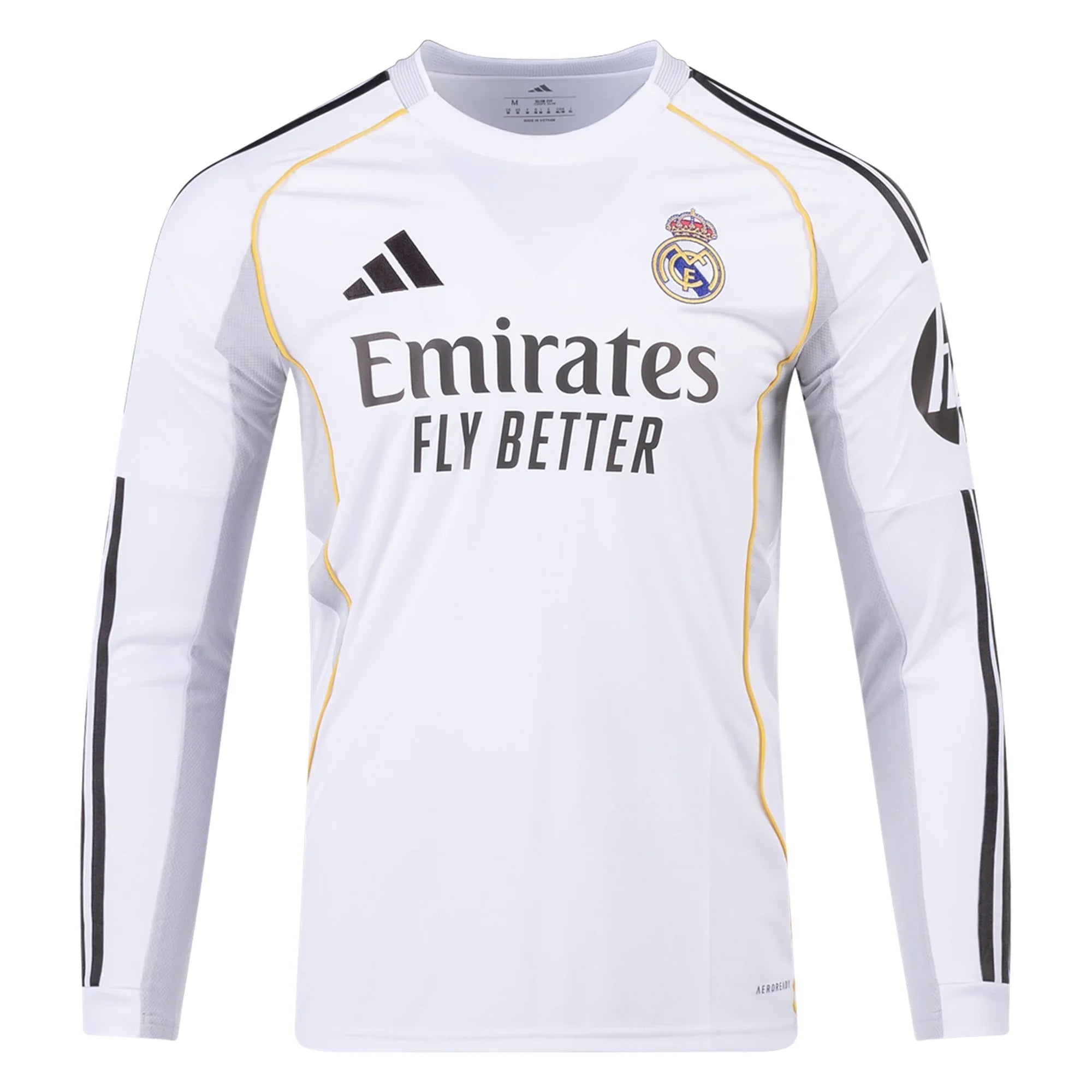 Real Madrid 2025/26 Home Long Sleeves Jersey - FutStore