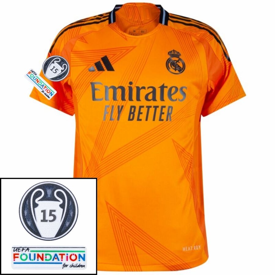 Real Madrid Away Fan Jersey 2024/25 Patches UCL UEFA Foundation (Official Printing) - FutStore