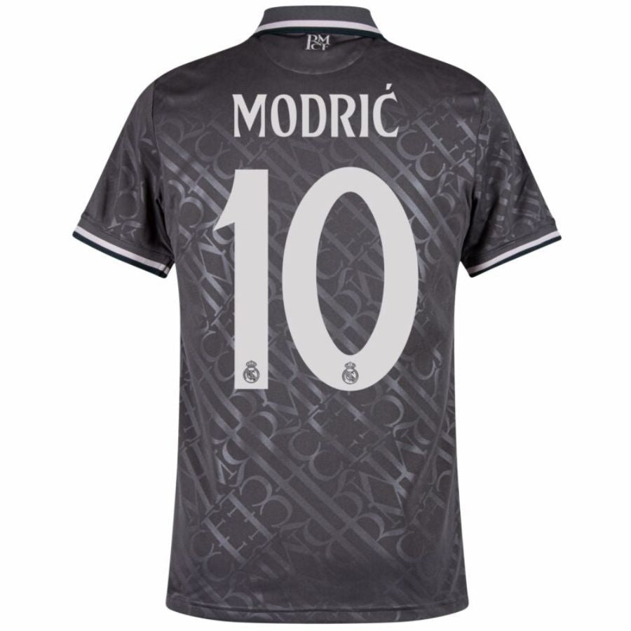 Real Madrid Modric 10 Third Fan Jersey 2024/25 Patches UCL UEFA Foundation (Official Printing) - FutStore