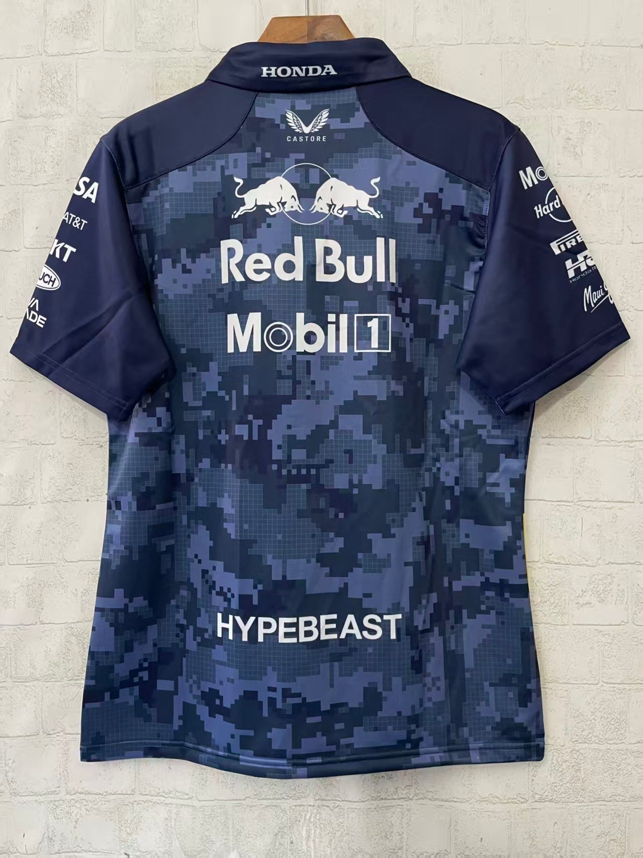 Red Bull Racing F1 x HypeBeast 2025 Special Edition Track Polo Shirt - Navy - FutStore