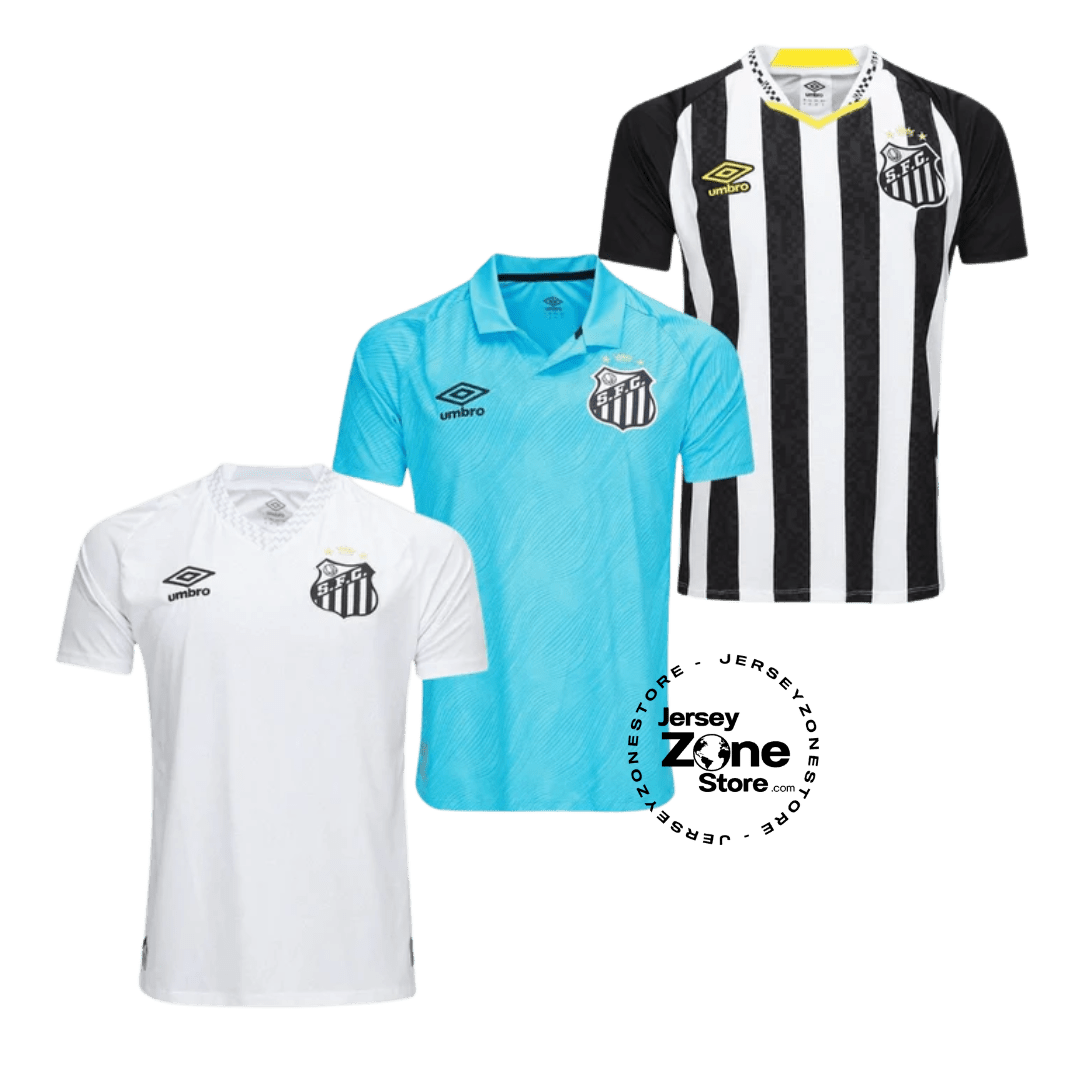 Santos Home, Away e Third 2025/26 - Kit 3 - Fan Version - FutStore