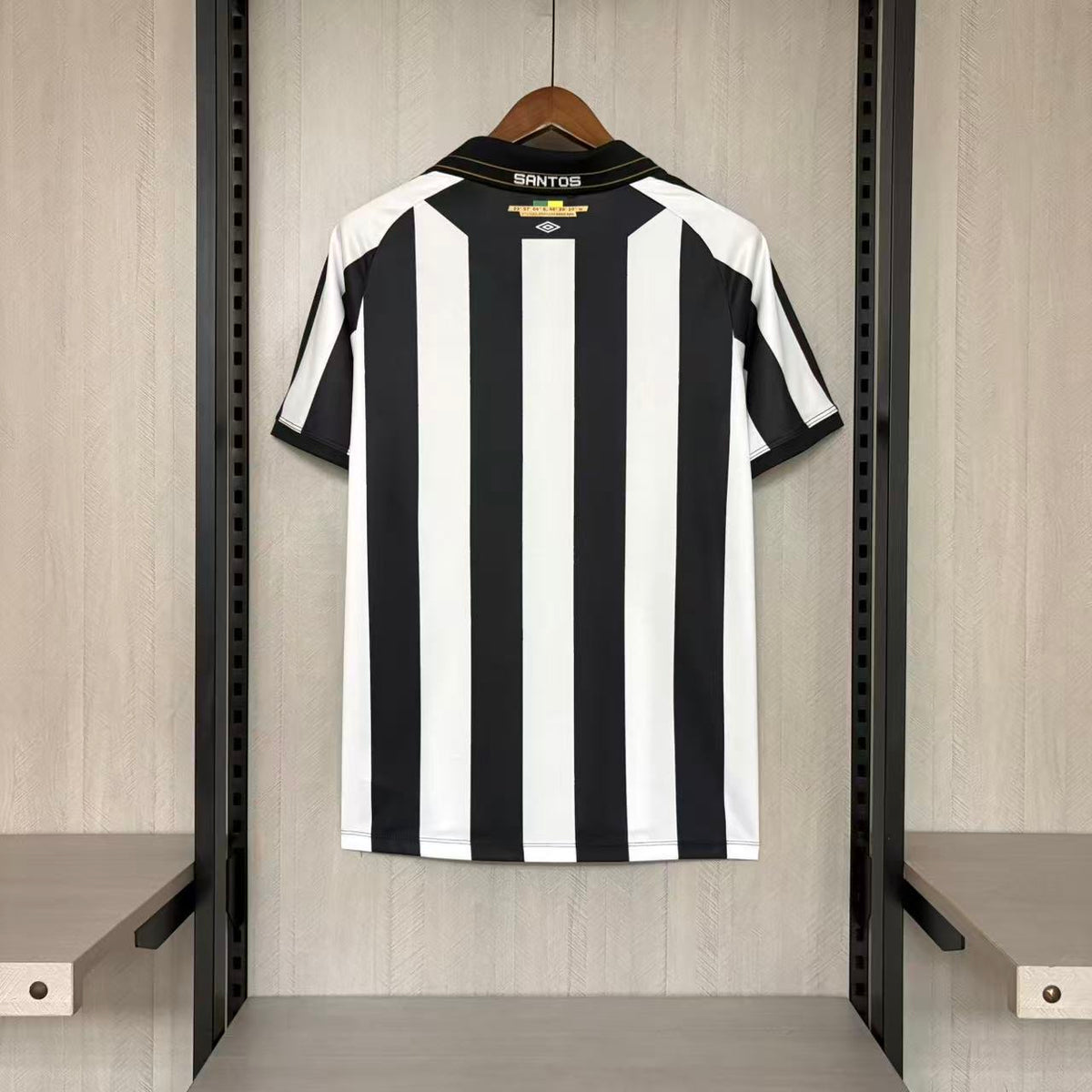 Santos FC home soccer jersey 2027 fan version in white with official club crest - view 4