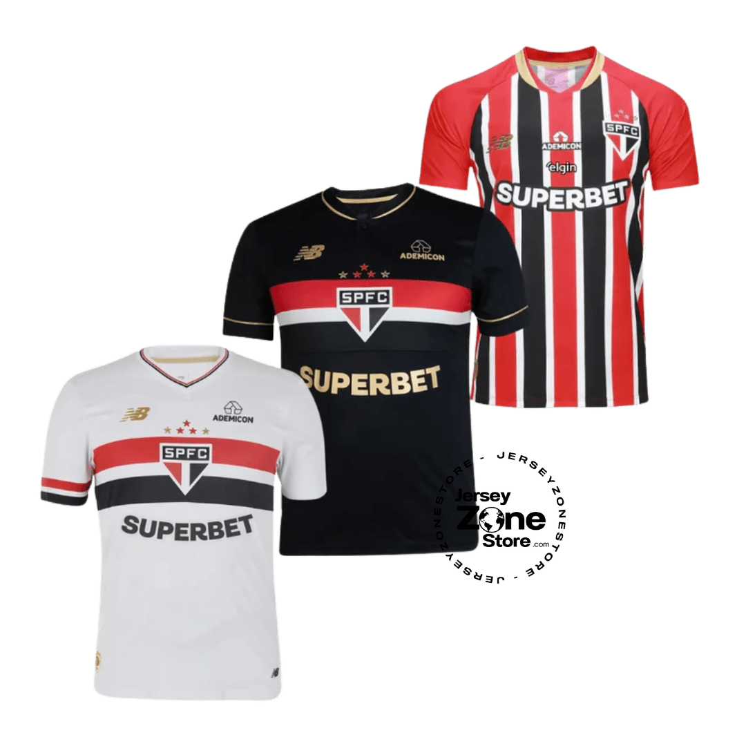 Sao Paulo Home, Away e Third 2025/26 - Kit 3 - Fan Version - FutStore
