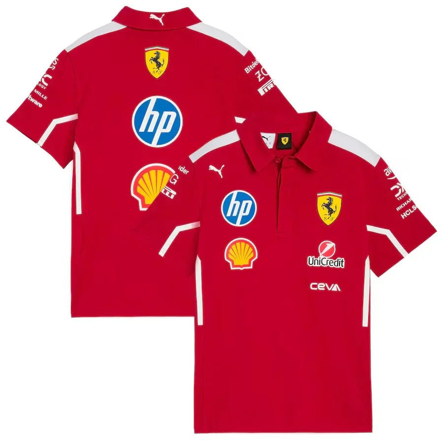 Scuderia Ferrari 2025 F1 Team Polo Formula 1 F1 - FutStore