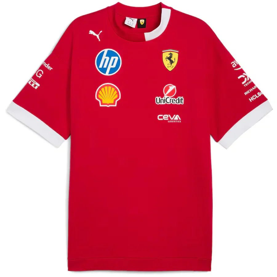 Scuderia Ferrari F1 2025 Team Set Up T-shirt Formula 1 - FutStore