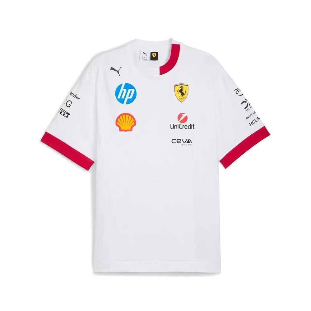 Scuderia Ferrari F1 2025 Team Set Up T-shirt Formula 1 - FutStore