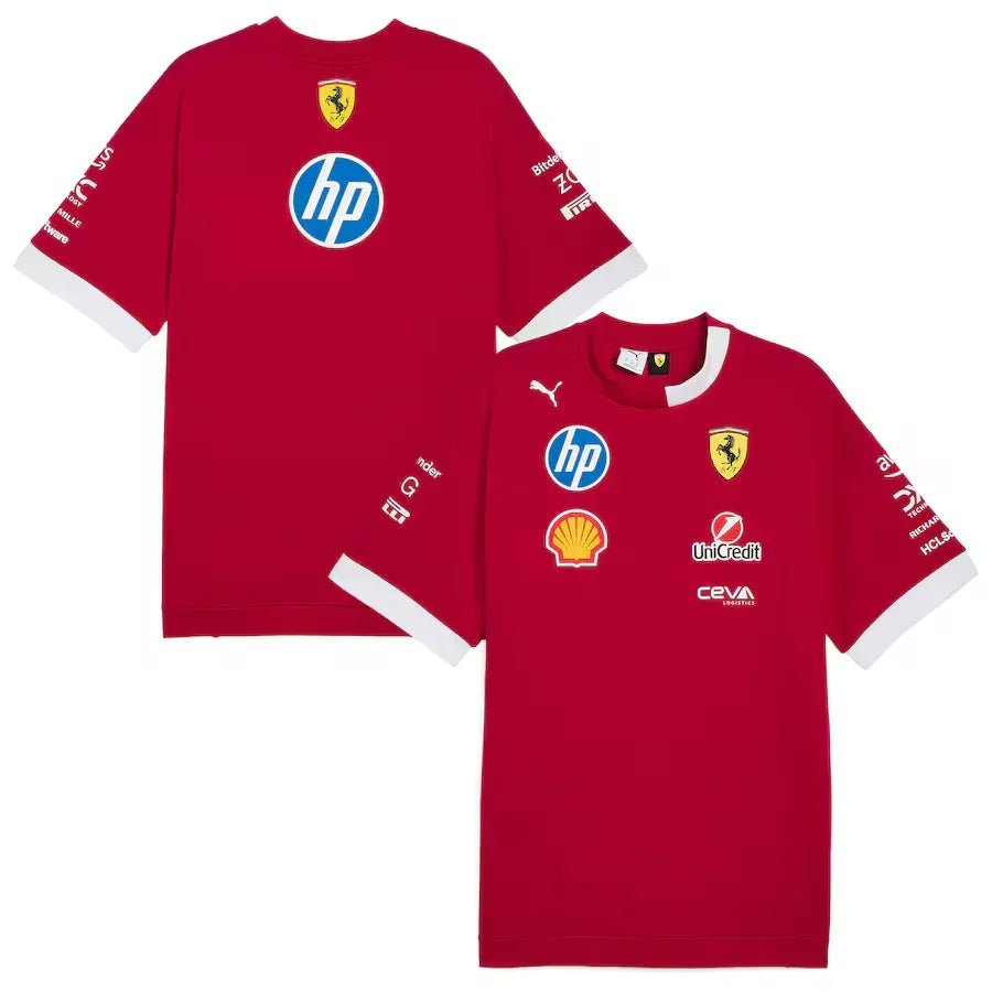 Scuderia Ferrari F1 2025 Team Set Up T-shirt Formula 1 - FutStore
