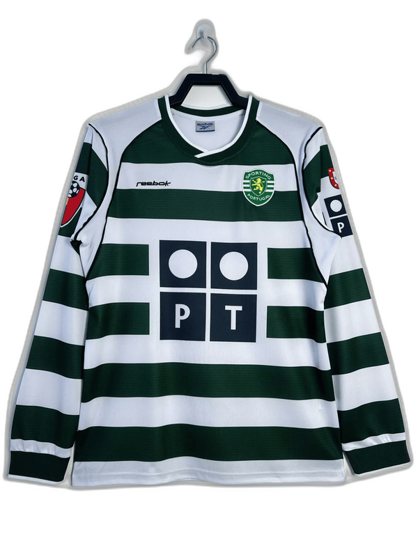 Sporting Lisbon 01/03 I Home Jersey - Long Sleeve Retro Version - FutStore