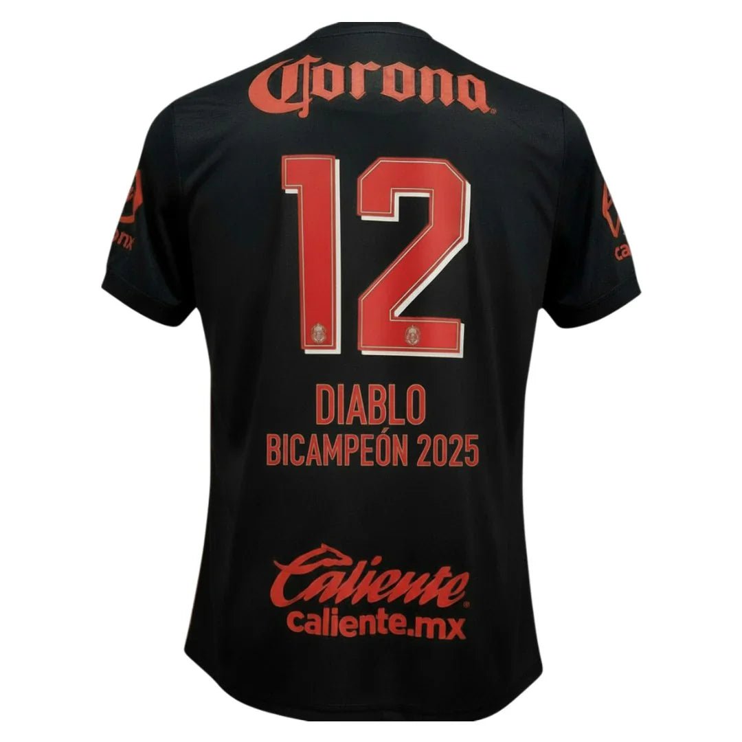 Toluca Third Negro 2025/26 - Diablo Bicampeones - FutStore