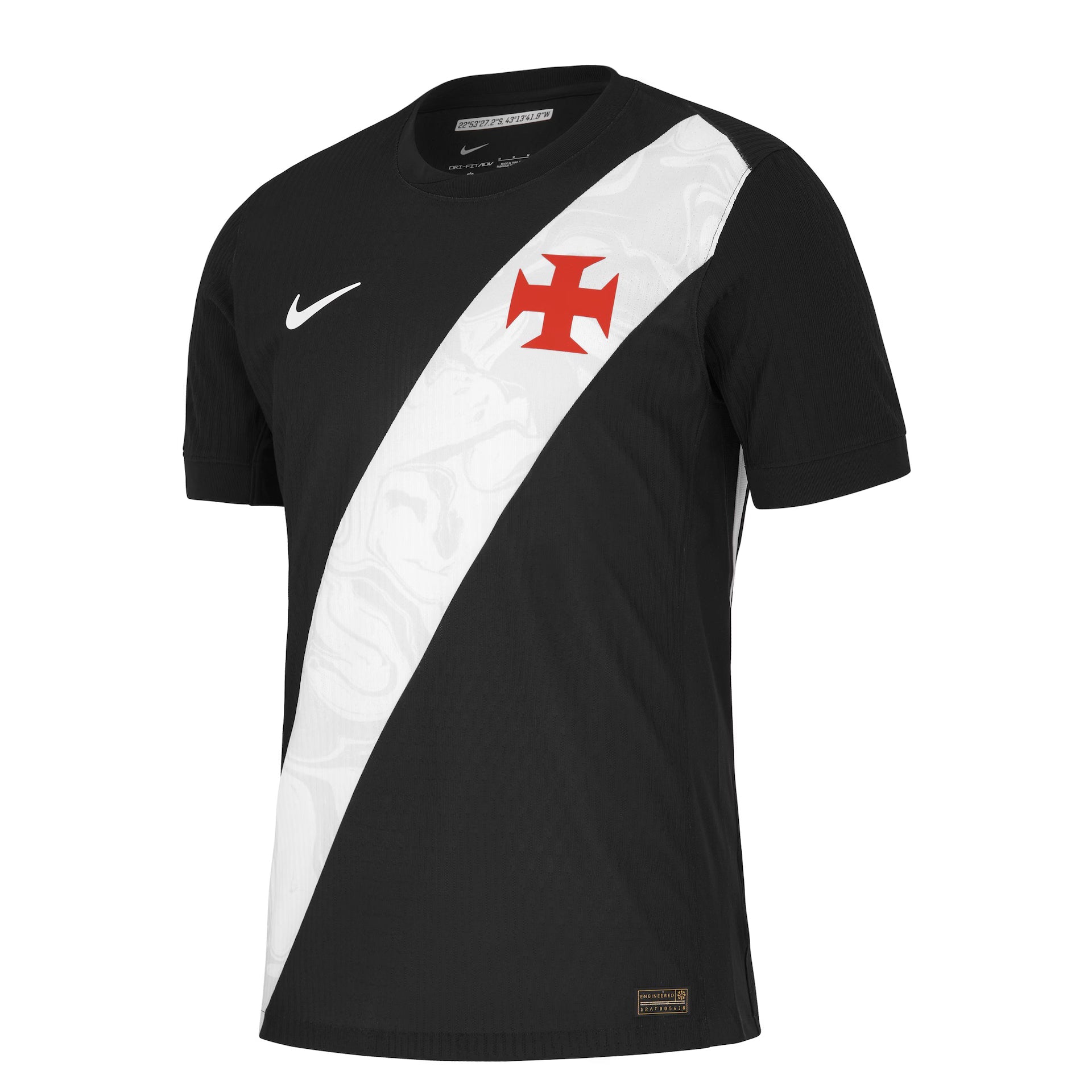 Vasco da Gama home soccer jersey 2026/27 fan version in white with black sash - view 2