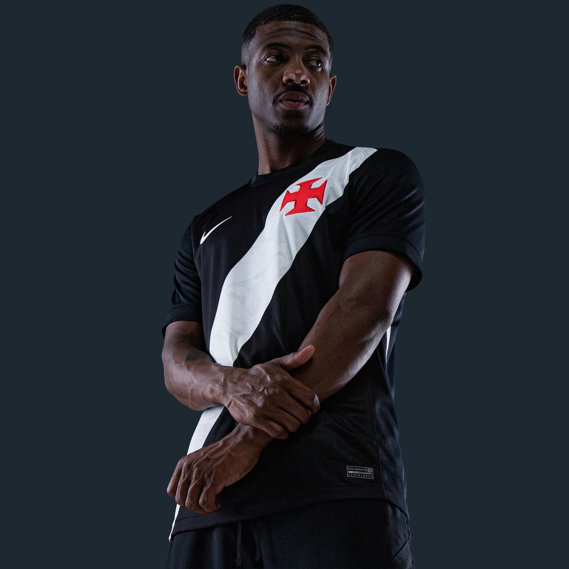 Vasco da Gama home soccer jersey 2026/27 fan version in white with black sash - view 5