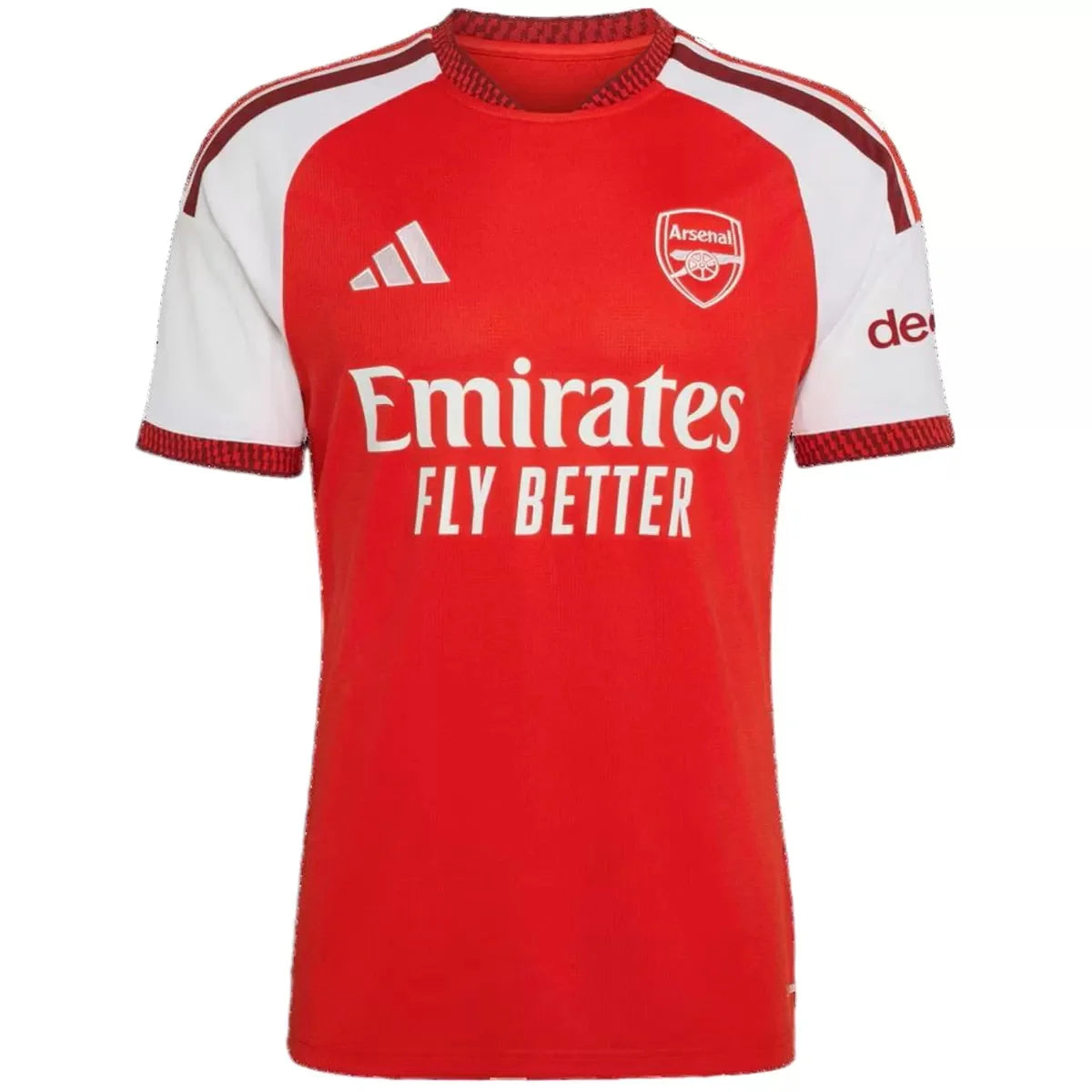 Arsenal home soccer jersey 2026/27 fan version in red with white sleeves - view 3