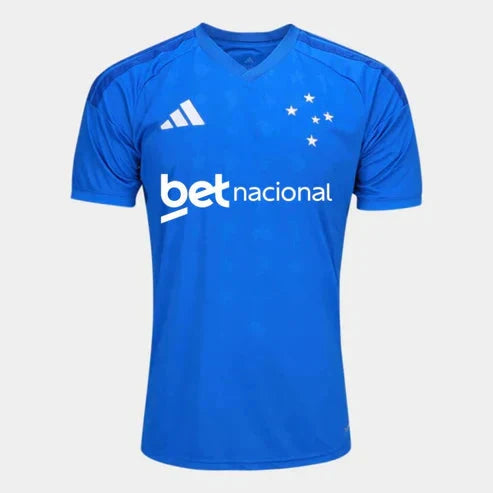Cruzeiro home soccer jersey 2026/27 fan version in blue with official sponsors - view 2