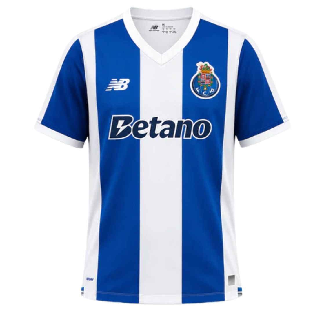 FC Porto home soccer jersey 2026/27 fan version in blue and white stripes